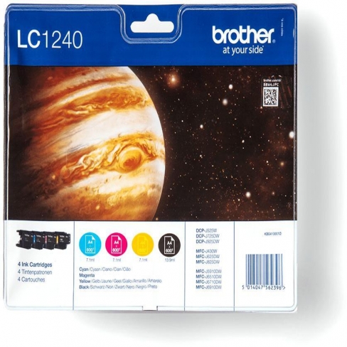 Cartouche d'encre Brother LC1240VALBP - noir et 3 couleurs - le pack