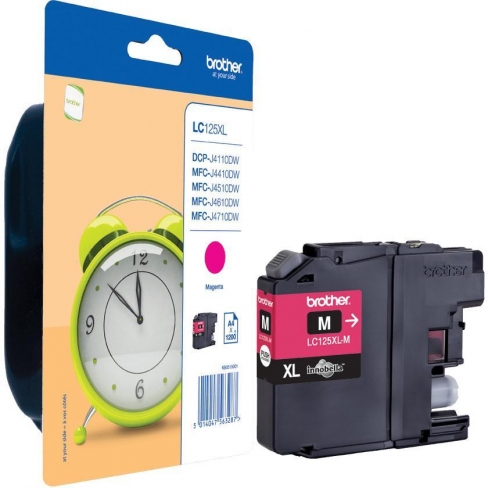 Cartouche d'encre Brother LC125XLMBP - magenta - l'unité