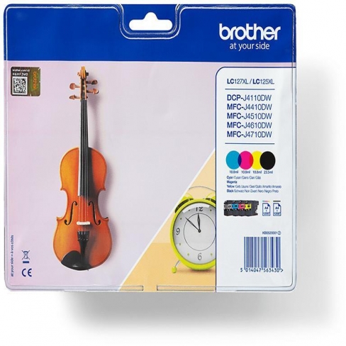 Cartouche d'encre Brother LC127XLVALBP - noir et 3 couleurs - le pack