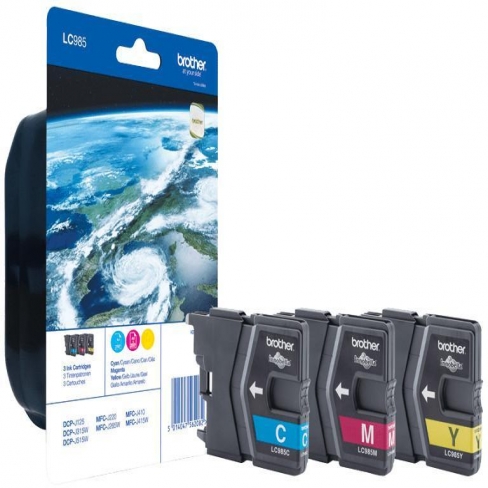 Cartouche d'encre Brother LC985RBWBP - 3 couleurs - le pack