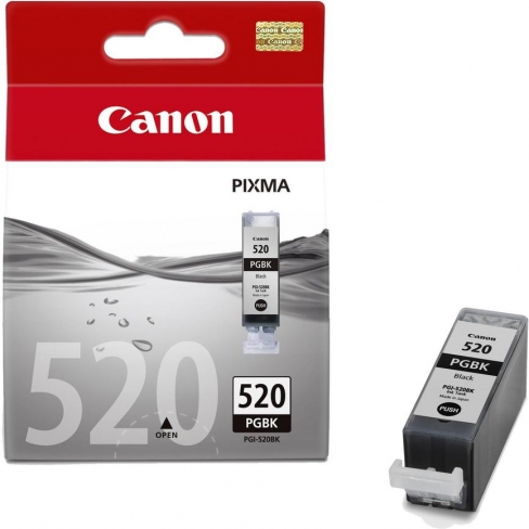 Cartouche d'encre Canon PGI520BK - 2932B011 - noir pigmenté - l'unité