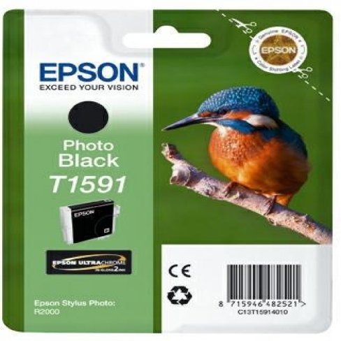 Cartouche d'encre Epson Martin-pêcheur C13T15914010 - UltraChrome - noir - l'unité