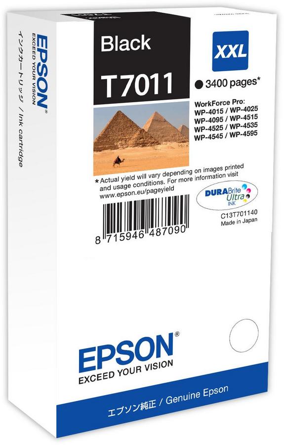Cartouche d'encre Epson C13T7011401 - noir - l'unité