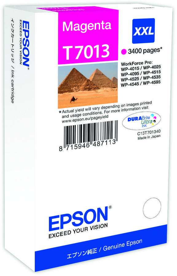 Cartouche d'encre Epson C13T7013401 - magenta - l'unité