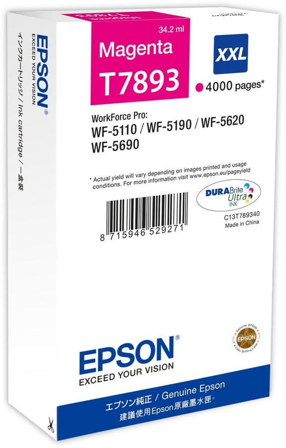 Cartouche d'encre Epson T7891 XXL C13T789340 - magenta - l'unité