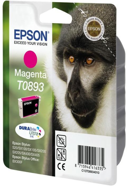 Cartouche d'encre Epson Singe C13T08934010 - DuraBrite - ultra magenta - l'unité