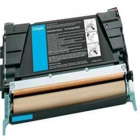 Toner laser Lexmark C522A3CG - cyan - l'unité