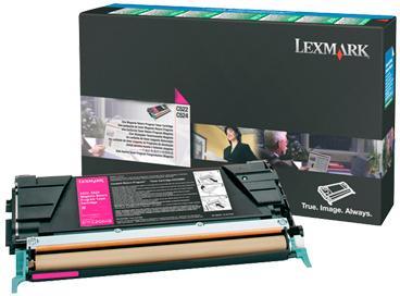 Toner laser Lexmark C522A3MG - magenta - l'unité