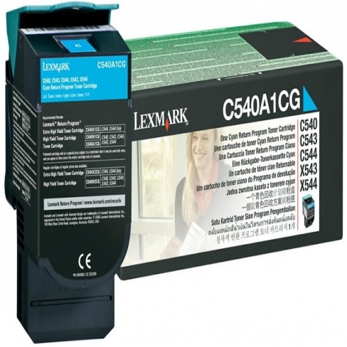 Toner laser Lexmark de programme retour C540A1CG - cyan - l'unité