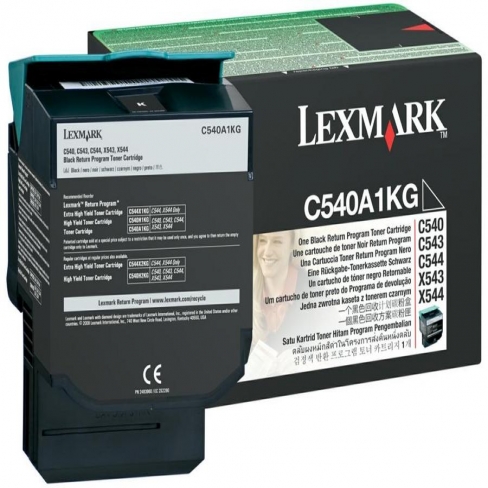 Toner laser Lexmark de programme retour C540A1KG - noir - l'unité