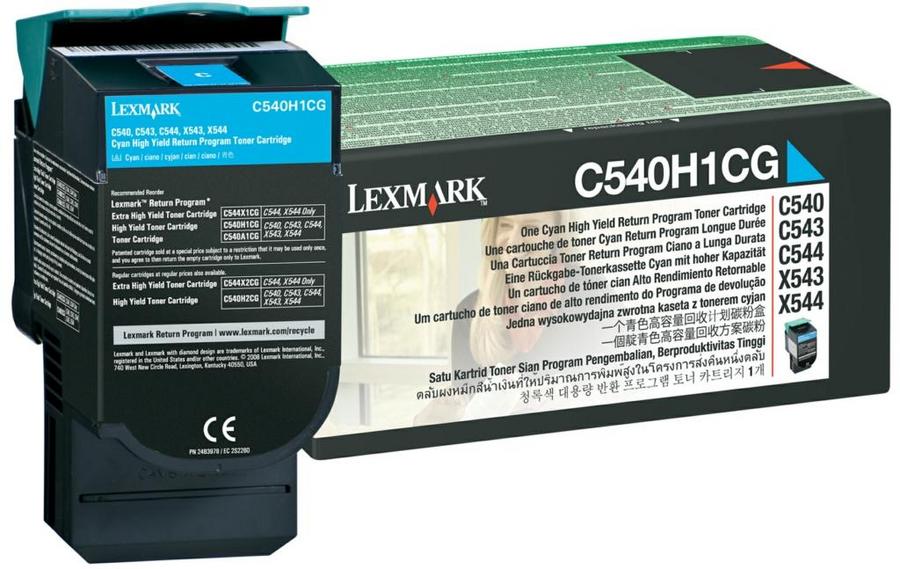 Toner laser Lexmark C540H1CG - cyan - l'unité