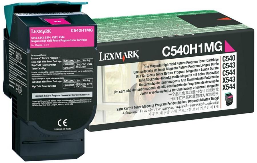 Toner laser Lexmark C540H1MG - magenta - l'unité