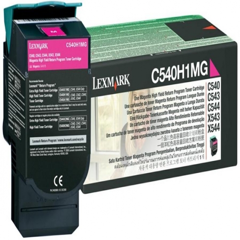 Toner laser Lexmark C540H1MG - magenta - l'unité