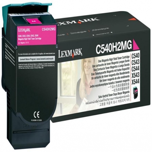 Cartouche laser Lexmark - C540H2MG - magenta - l'unité