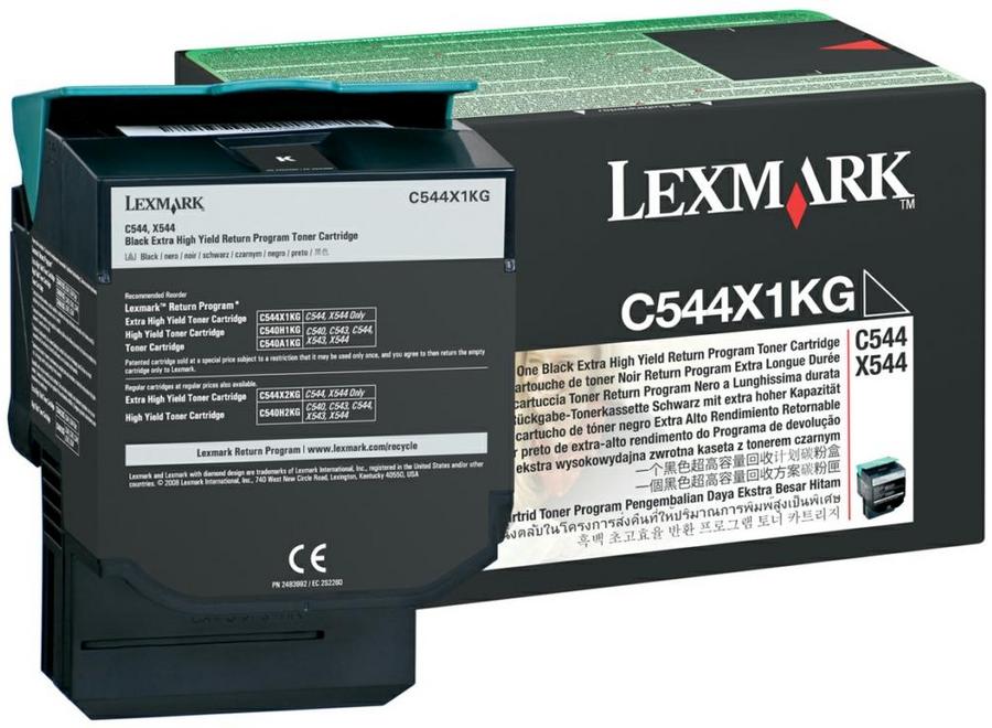 Toner laser Lexmark C544X1KG - noir - l'unité