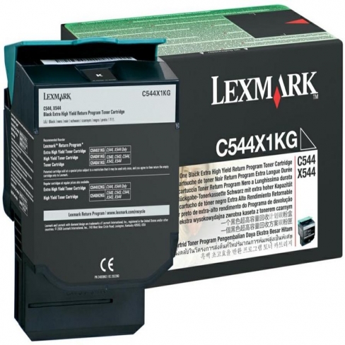 Toner laser Lexmark C544X1KG - noir - l'unité