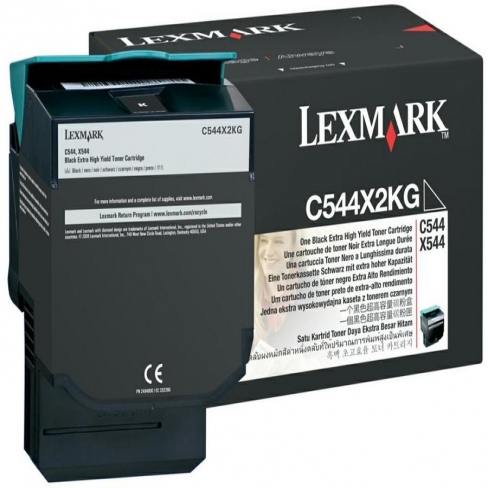 Cartouche laser Lexmark - C544X2KG - noir - l'unité