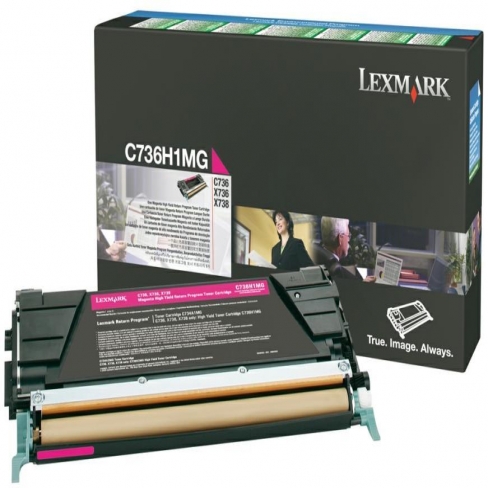 Toner laser Lexmark C736H1MG - magenta return - l'unité