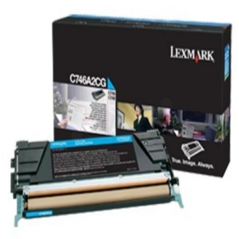 Toner laser Lexmark C746A3CG - cyan - l'unité