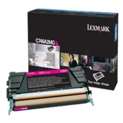 Toner laser Lexmark C746A3MG - magenta - l'unité