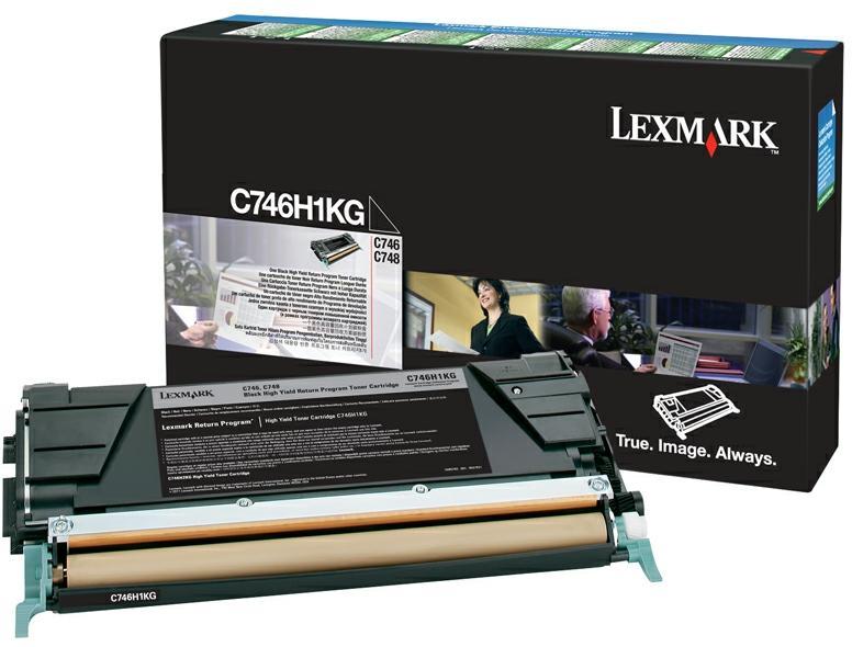 Toner laser Lexmark C746H1KG - noir - l'unité