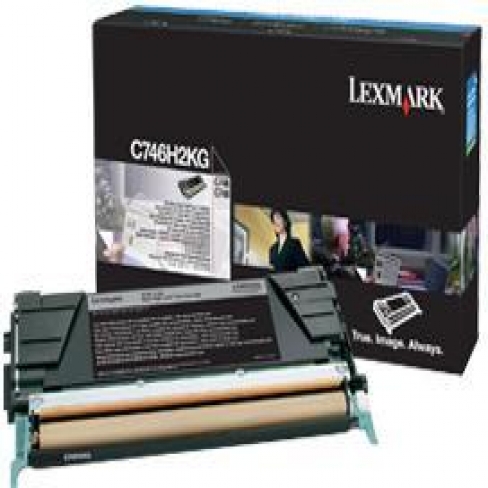Cartouche laser Lexmark - C746H2KG - noir - l'unité