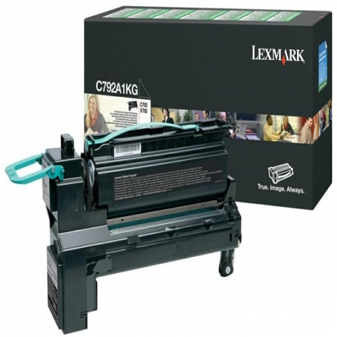 Toner laser Lexmark C792A1KG - noir - l'unité