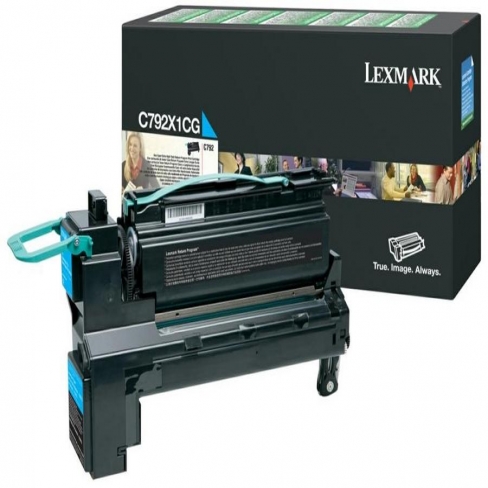 Toner laser Lexmark C792X1CG - cyan - l'unité