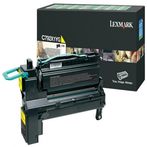 Toner laser Lexmark C792X1YG - jaune - l'unité