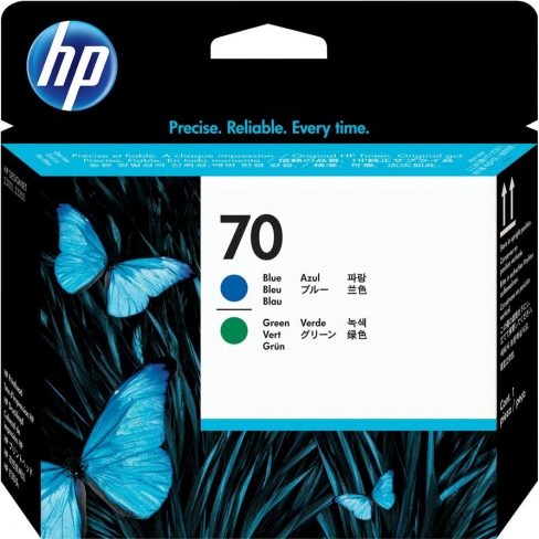 Tête d'impression HP C9408A - bleu + vert - l'unité