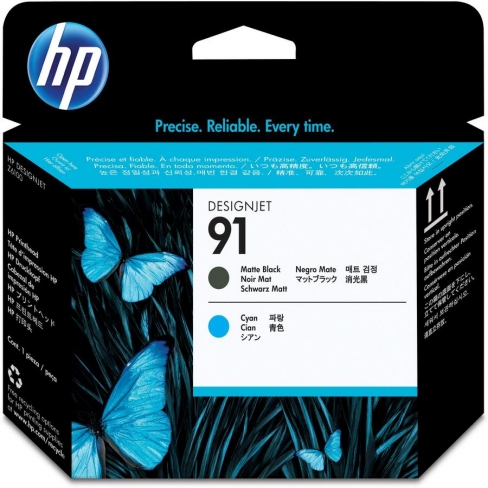 Tête d'impression HP C9460A - noir mat + cyan - l'unité
