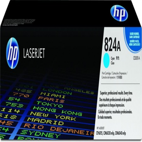 Toner laser HP CB381A - cyan - l'unité
