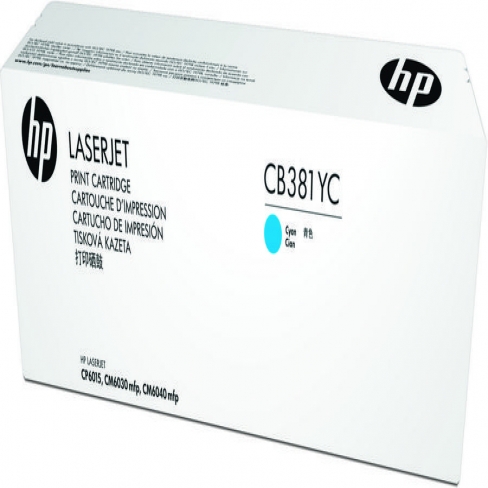 Toner laser HP CB381Y - cyan - l'unité