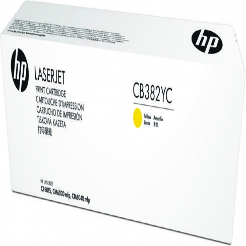 Toner laser HP CB382Y - jaune - l'unité