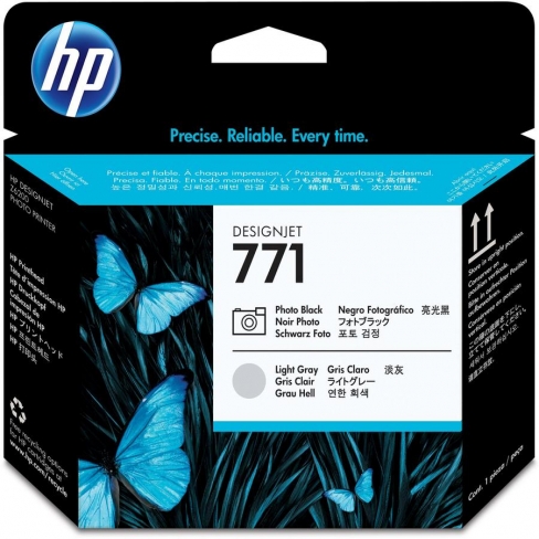 Tête d'impression HP CE020A - noir + gris - l'unité