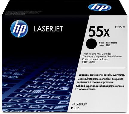 Toner laser HP CE255XD - noir mat - lot de 2