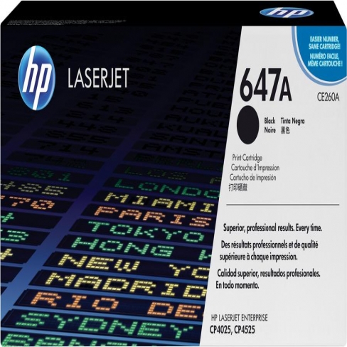 Toner laser HP CE260A - noir - l'unité