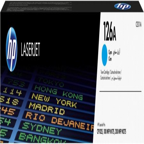 Toner laser HP CE311A - cyan - l'unité