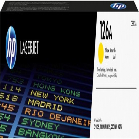 Toner laser HP CE312A - jaune - l'unité