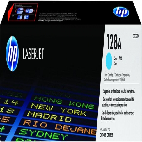 Toner laser HP CE321A - cyan - l'unité