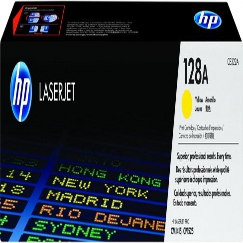 Toner laser HP CE322A - jaune - l'unité