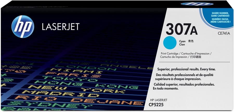 Toner laser HP CE741A - cyan - l'unité