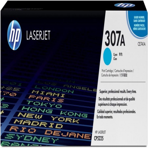 Toner laser HP CE741A - cyan - l'unité