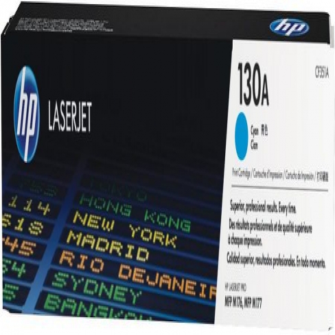 Toner laser HP 130A-CF351A - cyan - l'unité