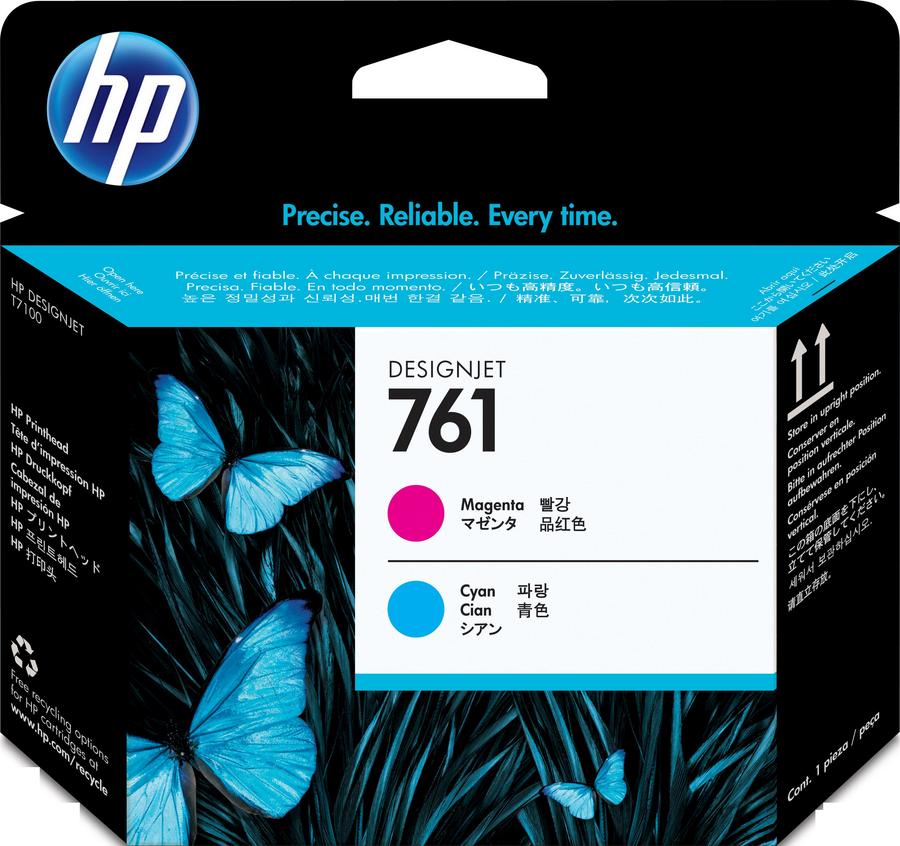 Tête d'impression HP CH646A - magenta + cyan - l'unité