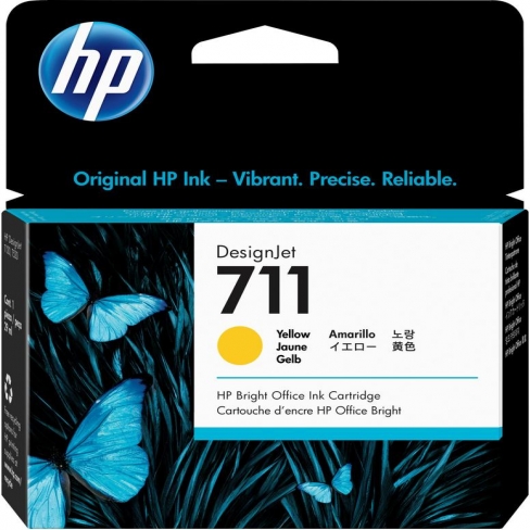 Cartouche d'encre HP CZ132A - jaune - l'unité