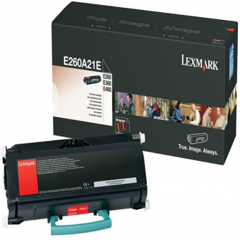 Cartouche laser Lexmark - E260A21E - noir - l'unité