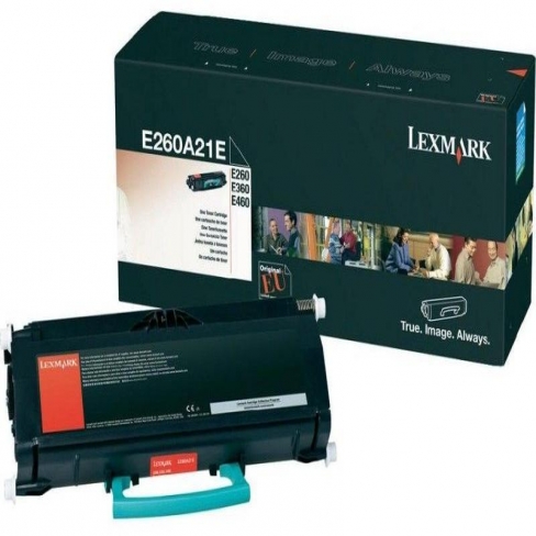 Toner laser Lexmark E260A31E return - noir - l'unité