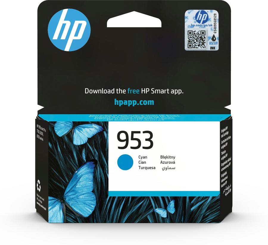 Cartouche d'encre HP F6U12AE - cyan - l'unité