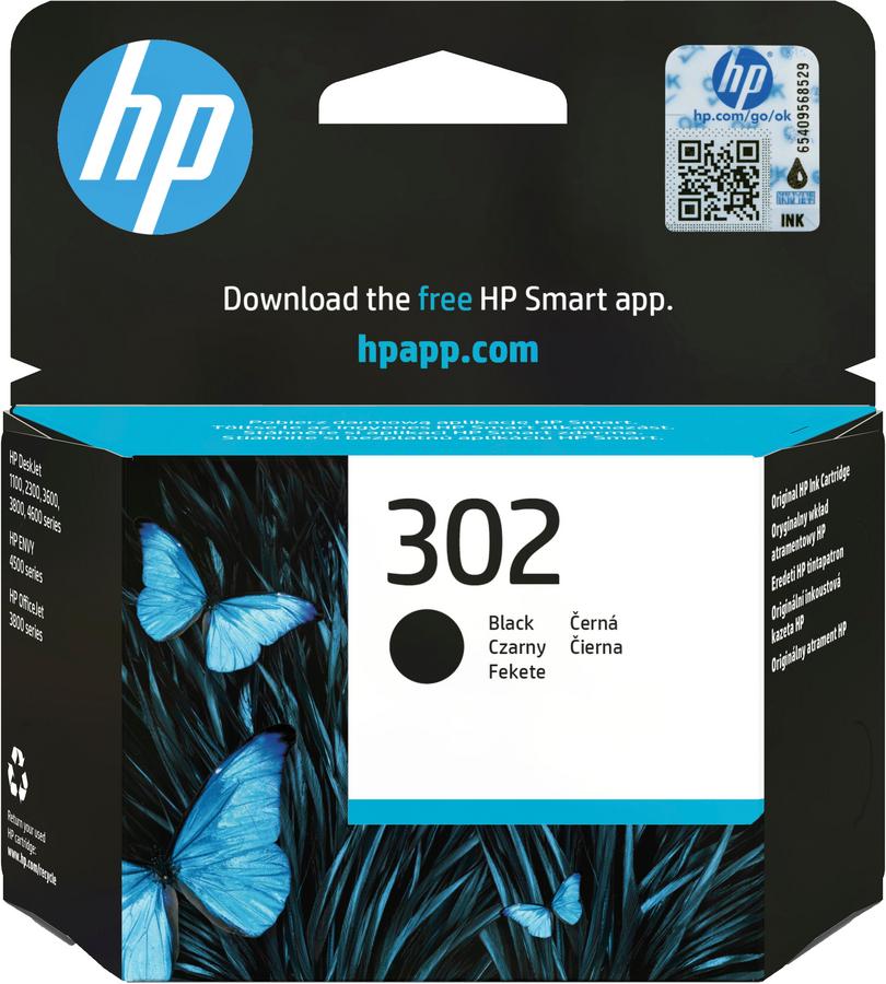 Cartouche d'encre HP 302 - F6U66AE - noir - l'unité